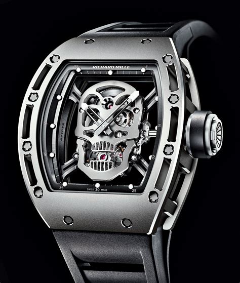 richard mille skeleton skull|Richard Mille skull tourbillon.